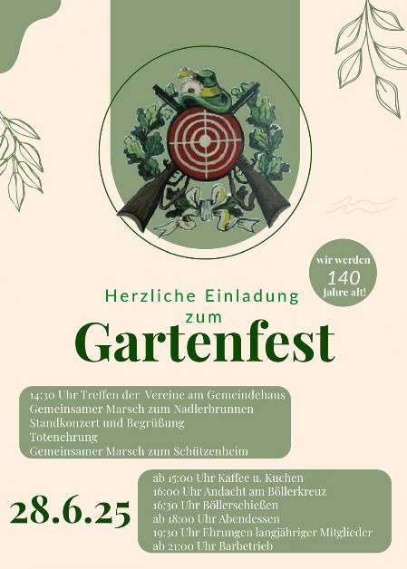 Plakat Gartenfest